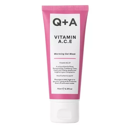 Q+A - Vitamin A.C.E. Warming Gel Mask - мультивітамінна гелева маска з розігріваючим ефектом, 75 мл.