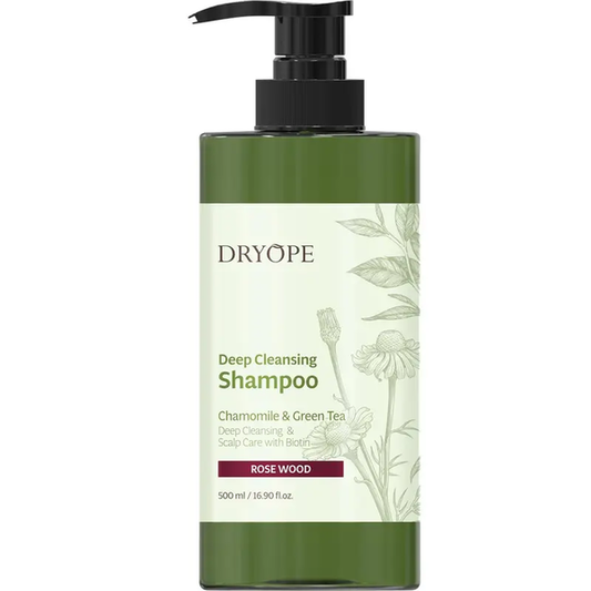 DRYOPE - Scalp Deep Cleansing Shampoo Rose Wood - Шампунь з ромашкою та зеленим чаєм для глибокого очищення шкіри голови Рожеве Дерево - 500мл