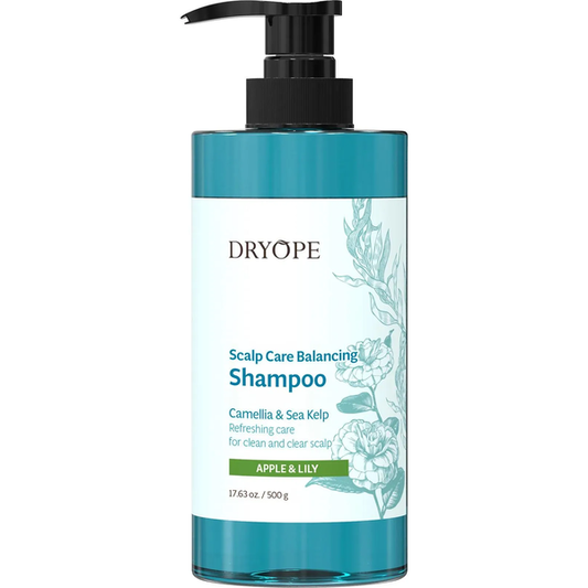 DRYOPE - Scalp Care Balancing Shampoo Apple & Lily - Шампунь з камелією та морськими водоростями балансувальний для догляду за шкірою голови - 500мл