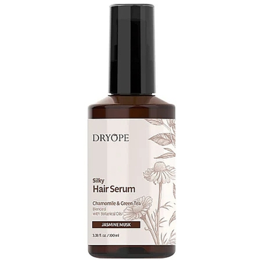 DRYOPE – Silky Hair Serum Chamomile & Green Tea Jasmine Musk — Шовкова сироватка для гладкості та блиску волосся з ромашкою та зеленим чаєм - 100 мл