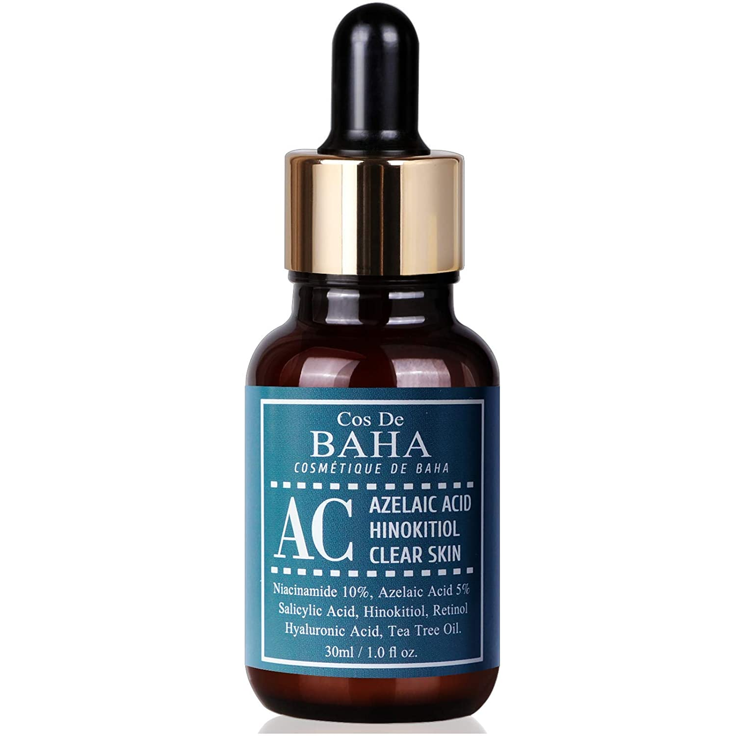 Cos De Baha - AC Serum with 5% Azelaic Acid & Retinol - Сироватка з 5% азелаїновою кислоти і ретинолом, 30 мл.