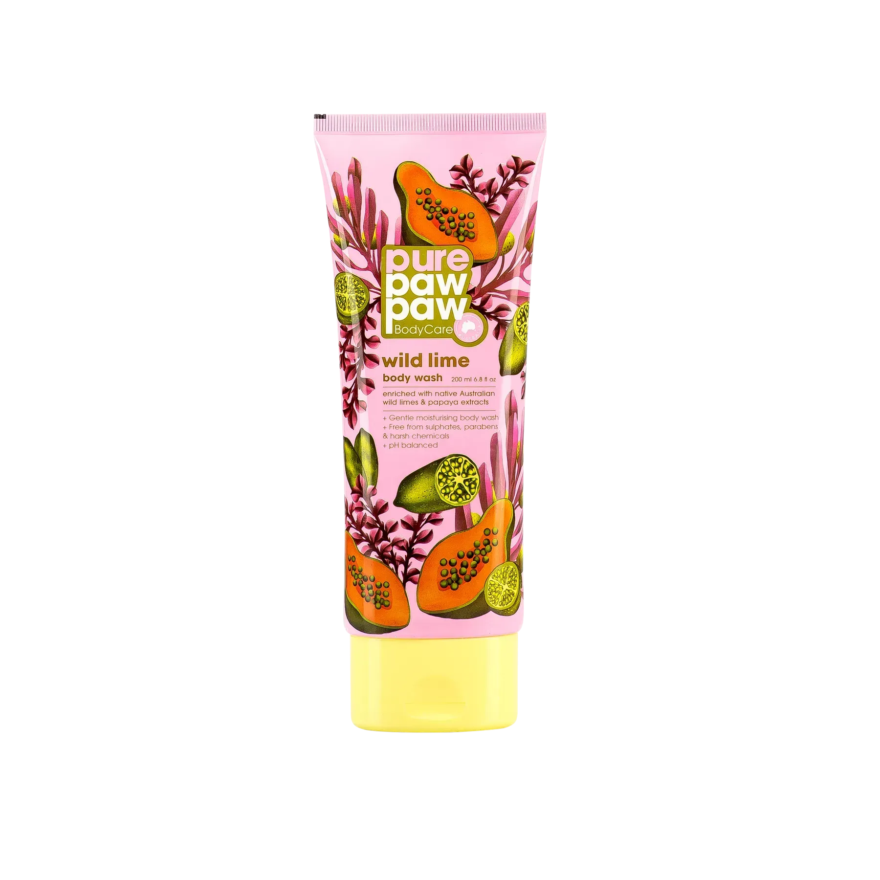 Pure Paw Paw - Body Care Wild Lime Wash - Гель для душу лайм - 200мл