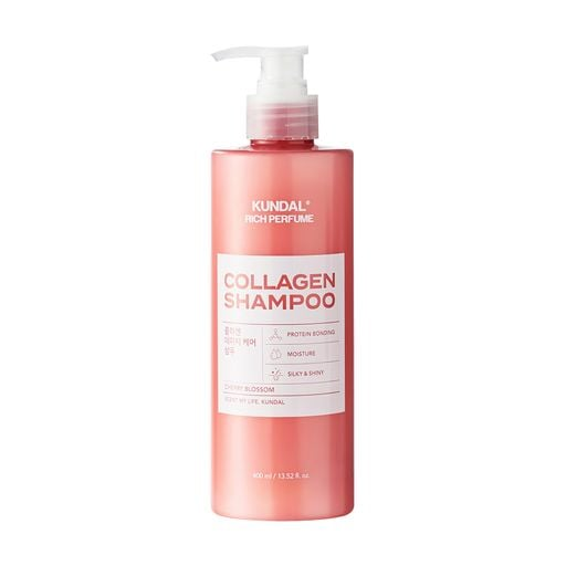 KUNDAL - Rich Perfume Collagen Shampoo, Cherry Blossom - Шампунь з колагеном Вишневий цвіт - 400 мл