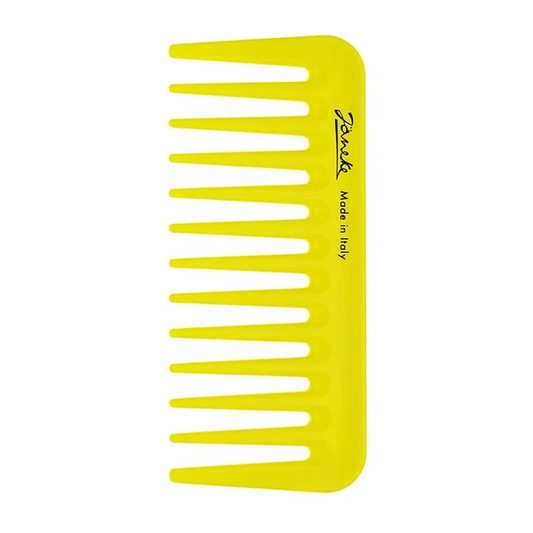 Janeke - Mini Supercomb With Wide Teeth - Гребінець плаский міні лимон