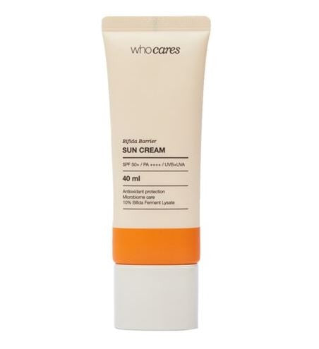 Who Cares - Bifida Barrier Sunscreen SPF 50 - сонцезахисний крем з біфідо-комплексом для зміцнення шкіри - 40 мл.