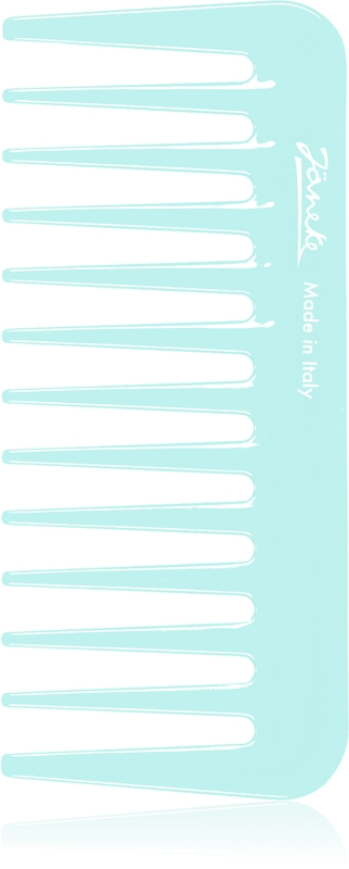 Janeke - Mini Supercomb With Wide Teeth - Гребінець міні плаский блакитний