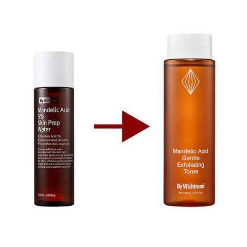 By Wishtrend - Mandelic Acid 5% Skin Prep Water - м'який тонер-ексфоліант для ніжного відлущування, 120 мл.