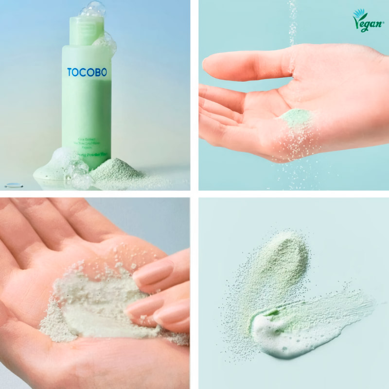 TOCOBO - Cica Calming Powder Wash - Ензимна пудра із чайним деревом, 50 г.