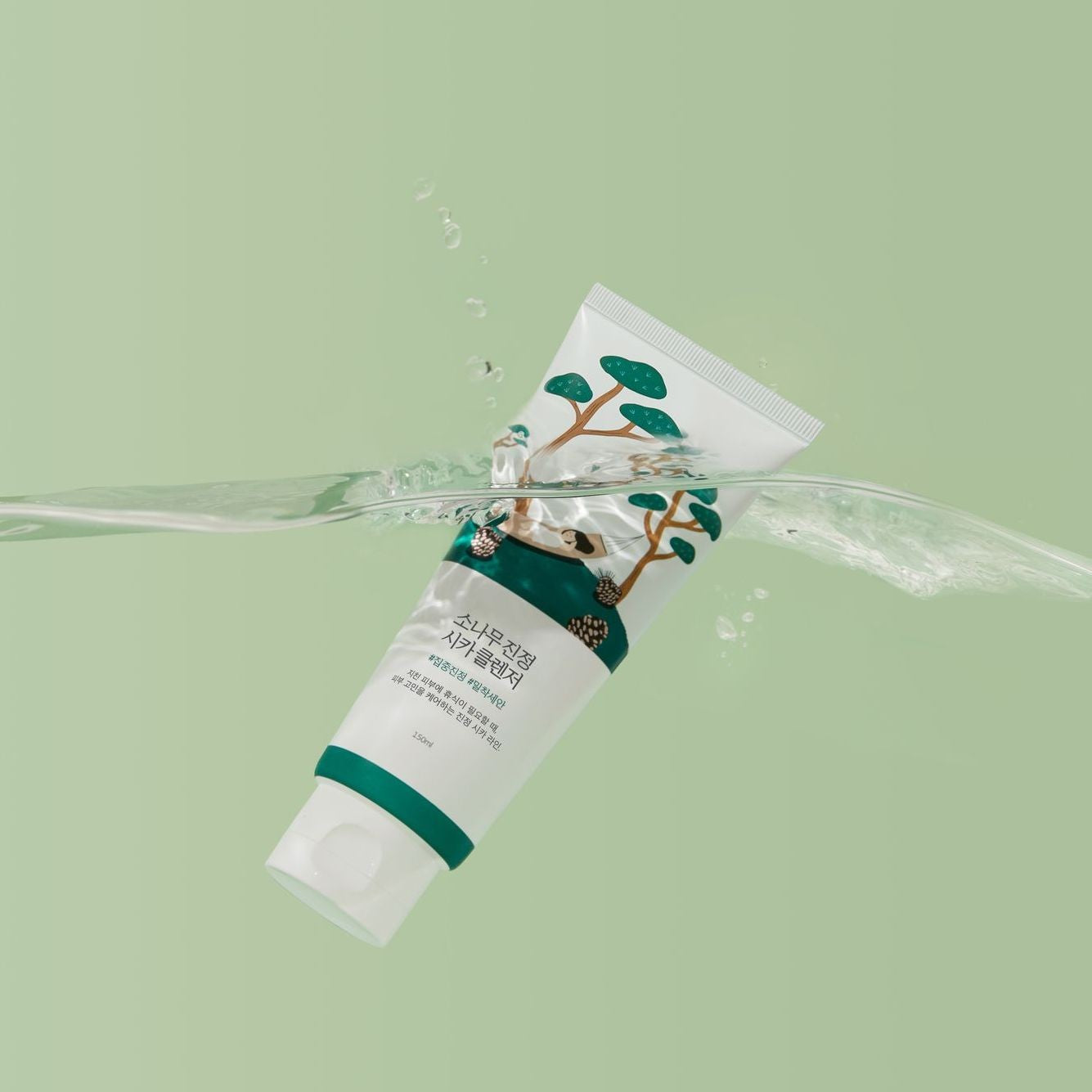 Round Lab - Pine Calming Cica Cleanser - Очищувальна пінка з екстрактом голок сосни, 150 мл.
