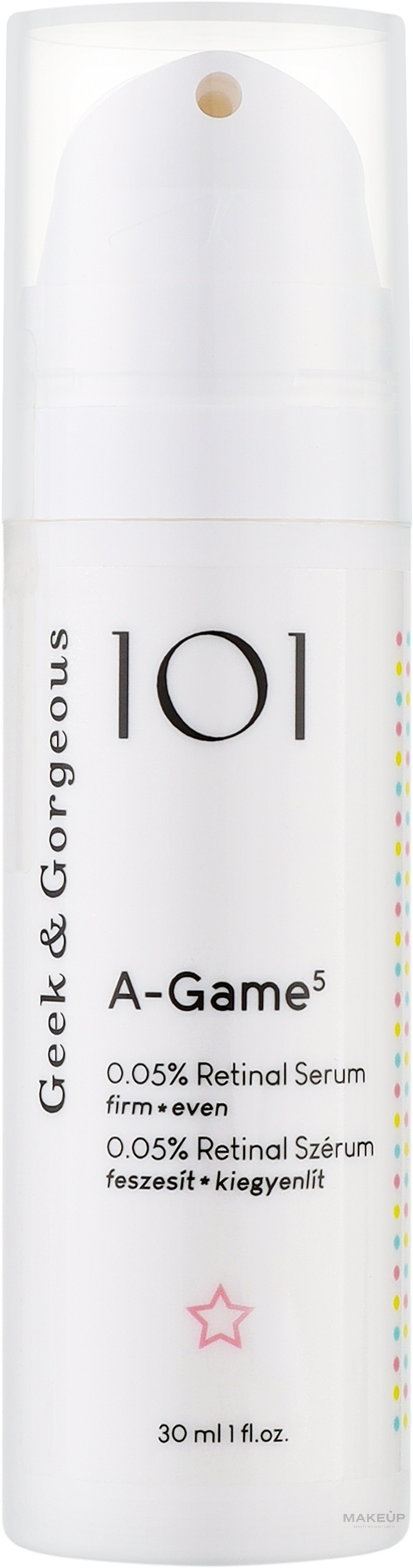 Geek & Gorgeous - A-Game 5 Retinal Serum 0.05% - Сироватка з ретиналем 0.05%, 30 мл.