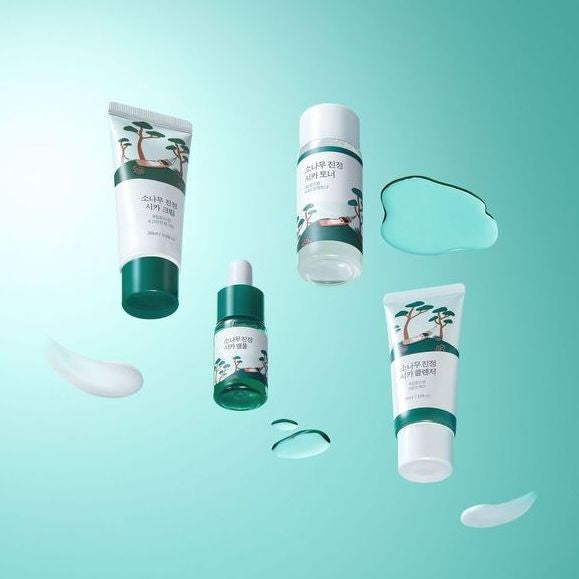 Round Lab - Pine Calming Cica Trial Kit - заспокійливий набір для шкіри з екстрактом сосни