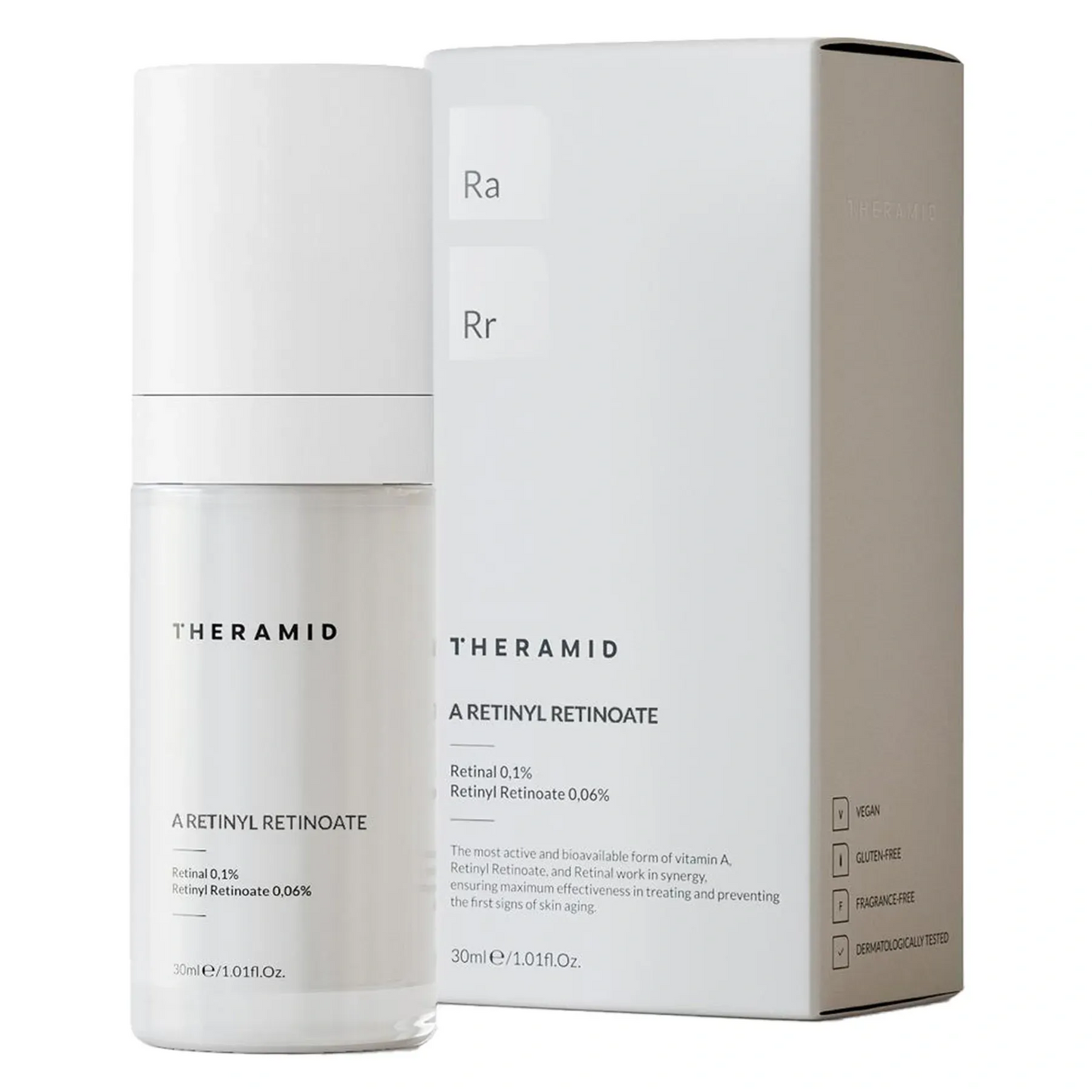 THERAMID – Retinoate & Retinal Anti-Aging Serum - Антивікова сироватка з 0,06% ретинілретиноату та 0,1% ретиналю, 30 мл.