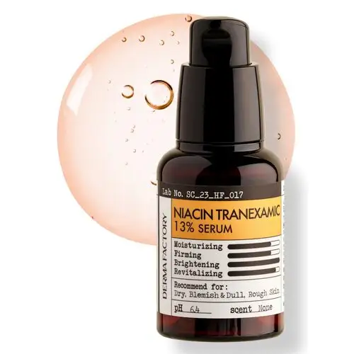 Derma Factory - Niacin Tranexamic 13% Serum - Інтенсивна освітлювальна та омолоджувальна сироватка - 30мл