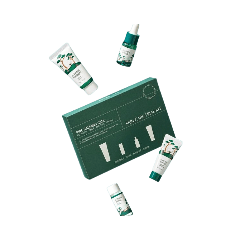 Round Lab - Pine Calming Cica Trial Kit - заспокійливий набір для шкіри з екстрактом сосни