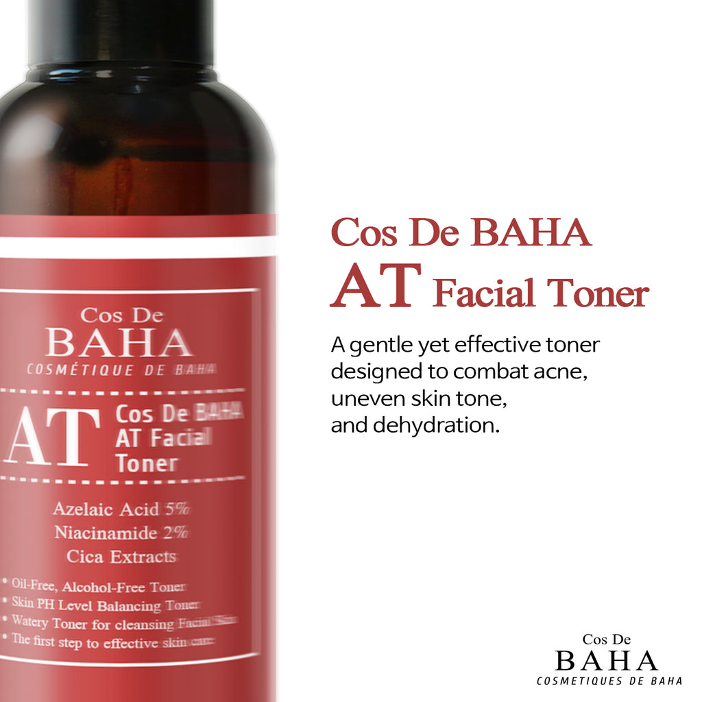 Cos De BAHA - Тонер для обличчя з азелеїновою кислотою - Azelaic Acid Facial Toner AT, 200 мл.