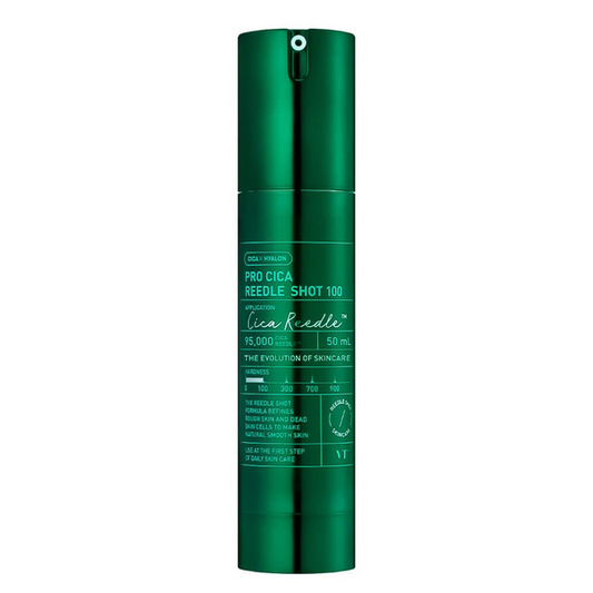 VT COSMETICS - PRO CICA REEDLE SHOT 100 - Серум-бустер з мікроголками для чутливої ​​шкіри - 50 мл