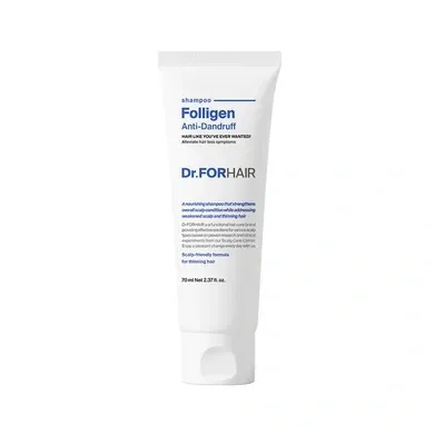 Dr.FORHAIR - Folligen Anti-Dandruff Shampoo - Шампунь проти лупи для ослабленого волосся,70 мл