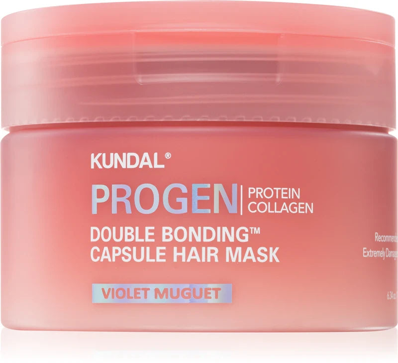 Kundal - Progen Double Bonding Capsule Hair Mask Violet Muguet - Маска для волосся капсульна відновлювальна - 180г