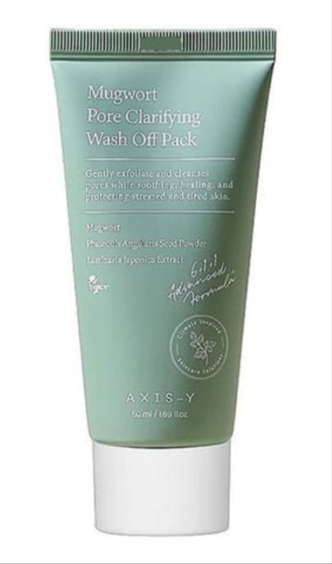 AXIS -Y - Mugwort Pore Clarifying Wash Off Pack - глиняна маска для проблемної шкіри - 50 мл