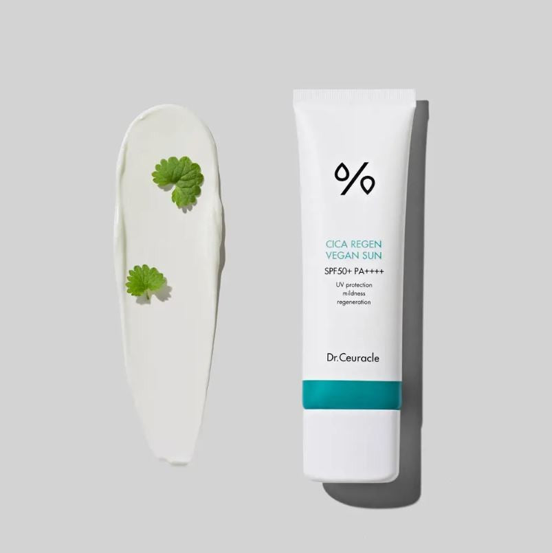 Dr.Ceuracle - Cica Regen Anti-Dust Sun Gel SPF 50 – легкий сонцезахисний гель із центелою, 50 мл.