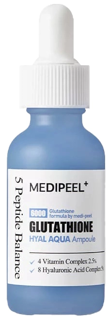 Medi-Peel - Glutathione Hyal Aqua Ampoule - Гіалуронова аква сироватка з глутатіоном - 30 мл