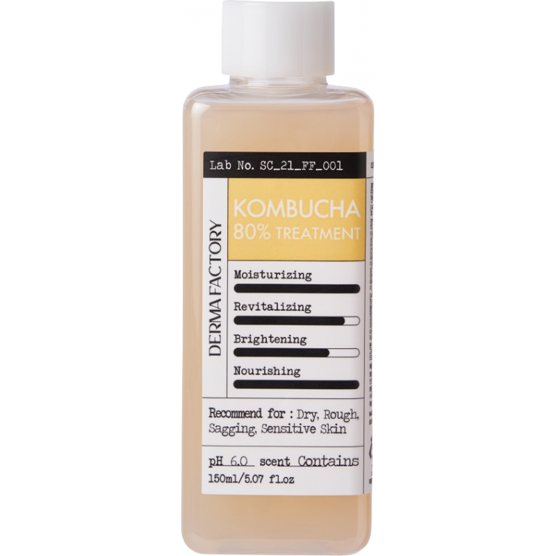 Derma Factory - Kombucha 80% Treatment - Есенція-тонер з комбучею - 150 мл