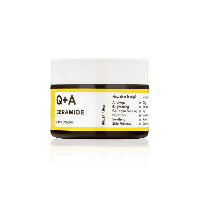 Q+A - Ceramide Barrier Defence Face Cream - Захисний крем для обличчя з керамідами, 50 мл.