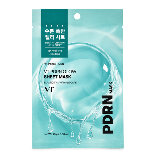 VT COSMETICS - PDRN GLOW MASK - Маска з PDRN для інтенсивного відновлення, зволоження та сяйва шкіри - 25г