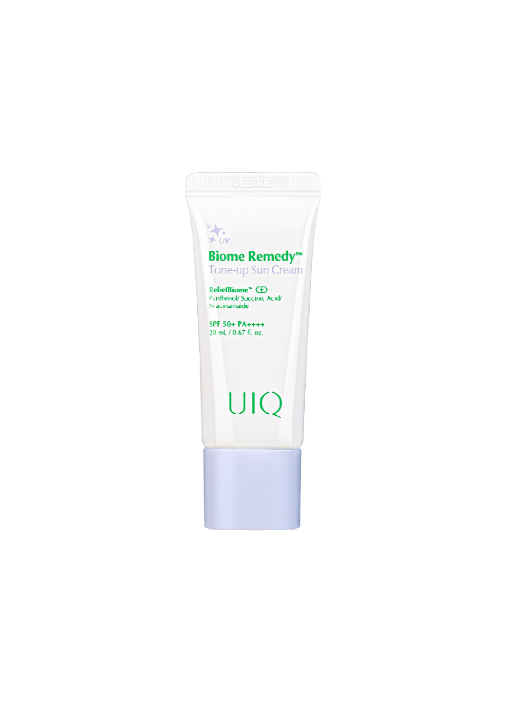 UIQ - Biome Remedy Tone-up Sun Cream SPF 50+ PA++++ - Мініатюра тонуючого сонцезахисного крема - 20 мл.