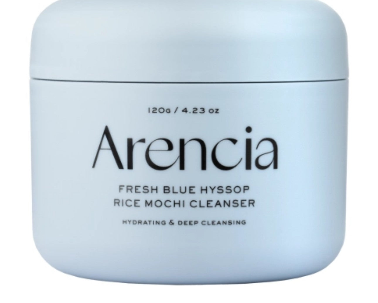 Arencia - Fresh Blue Hyssop Rice Mochi Cleanser - Зволожувальна паста для вмивання обличчя з рисом - 120г