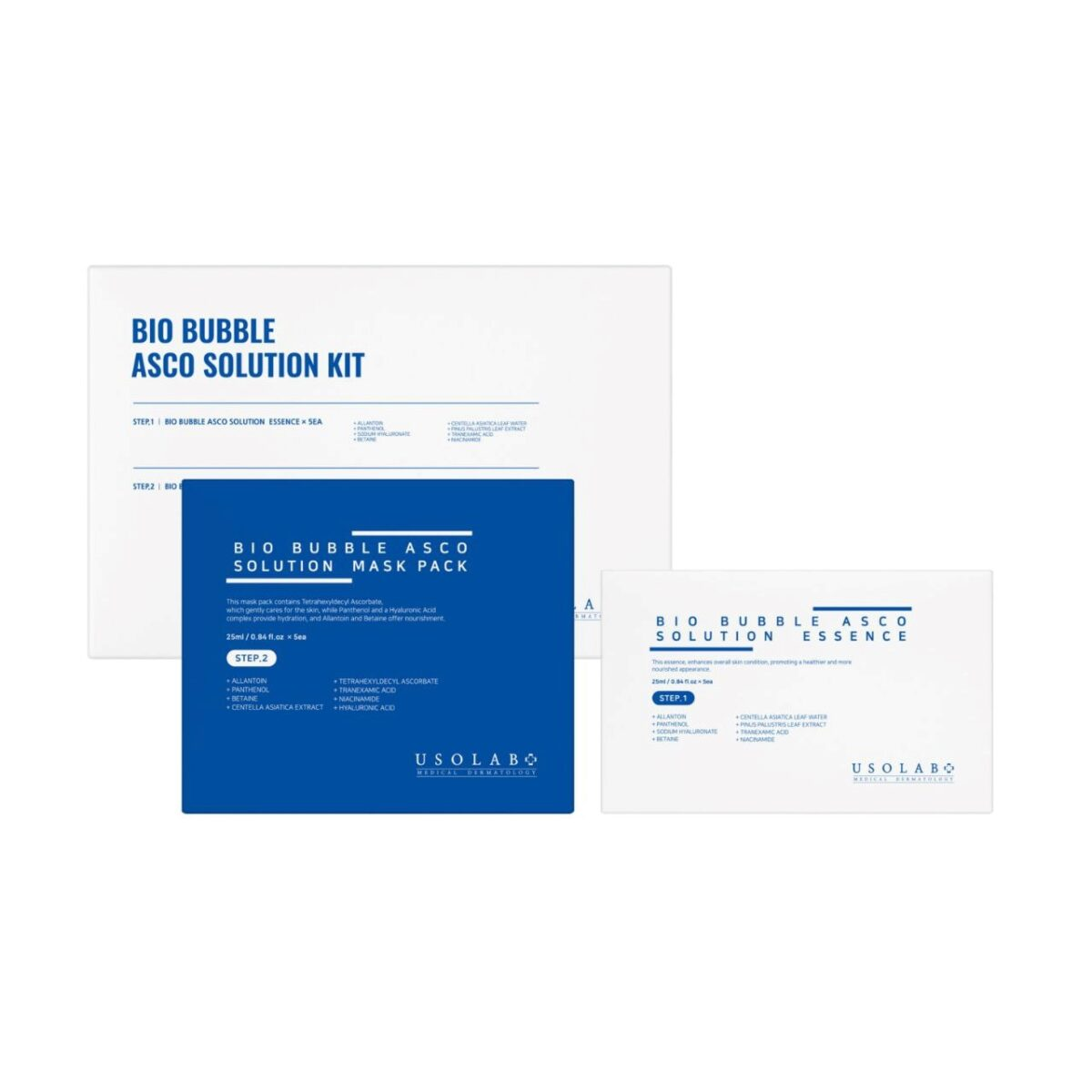 Usolab - Bio Bubble Asco Solution Kit - Набір карбоксітерапії - 5 процедур