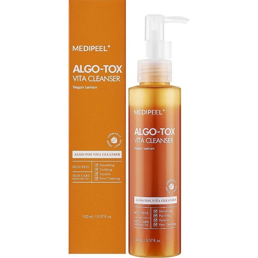 Medi-Peel - Algo-Tox Vita Cleanser Vegan Lemon - Освітлюючий гель для глибокого очищення, 150 мл.