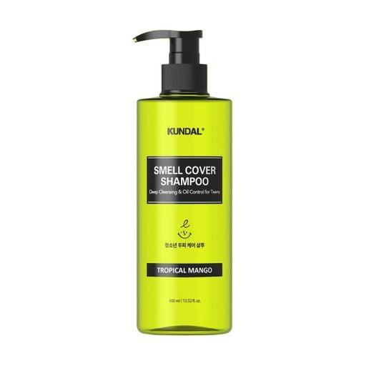 Kundal - Smell Cover Shampoo, Tropical Mango - Шампунь проти жирності волосся для підлітків манго - 400мл