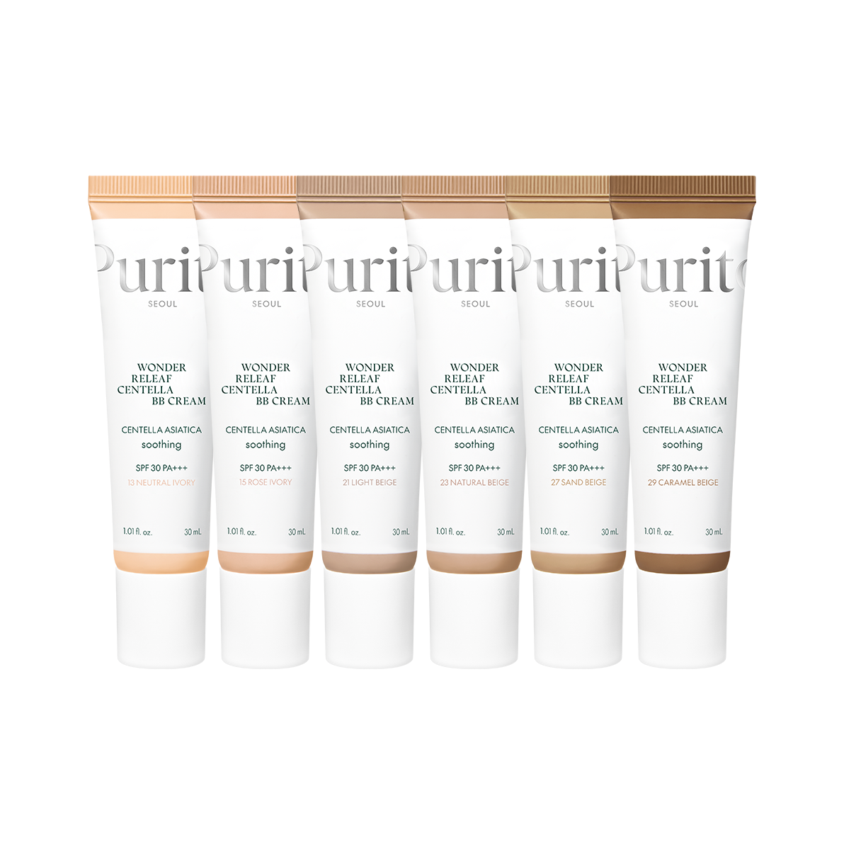 PURITO - Seoul Wonder Releaf №13 Neutral Ivory - BB-крем для природного покриття та зволоження, 30 мл.