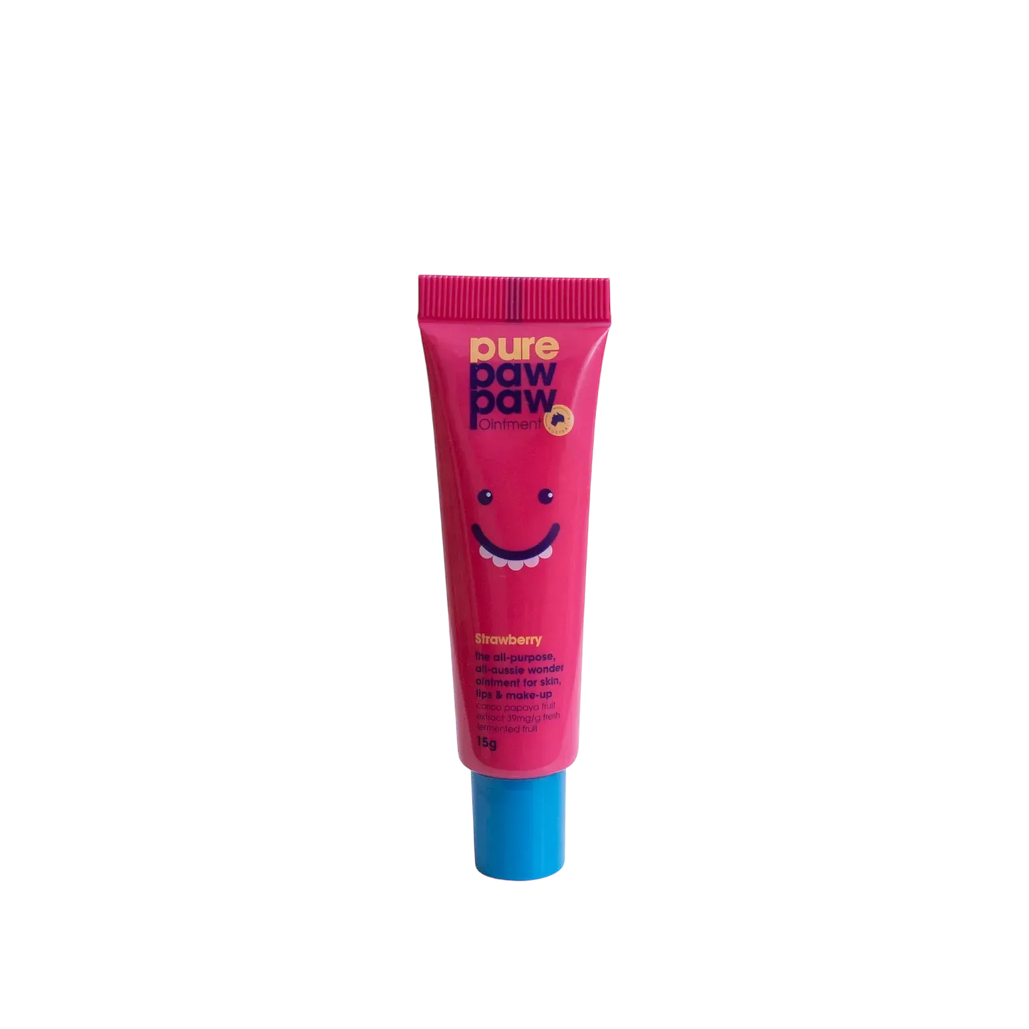 Pure Paw Paw - Strawberry - Відновлюючий бальзам для губ з ароматом Полуничний смузі, 15г