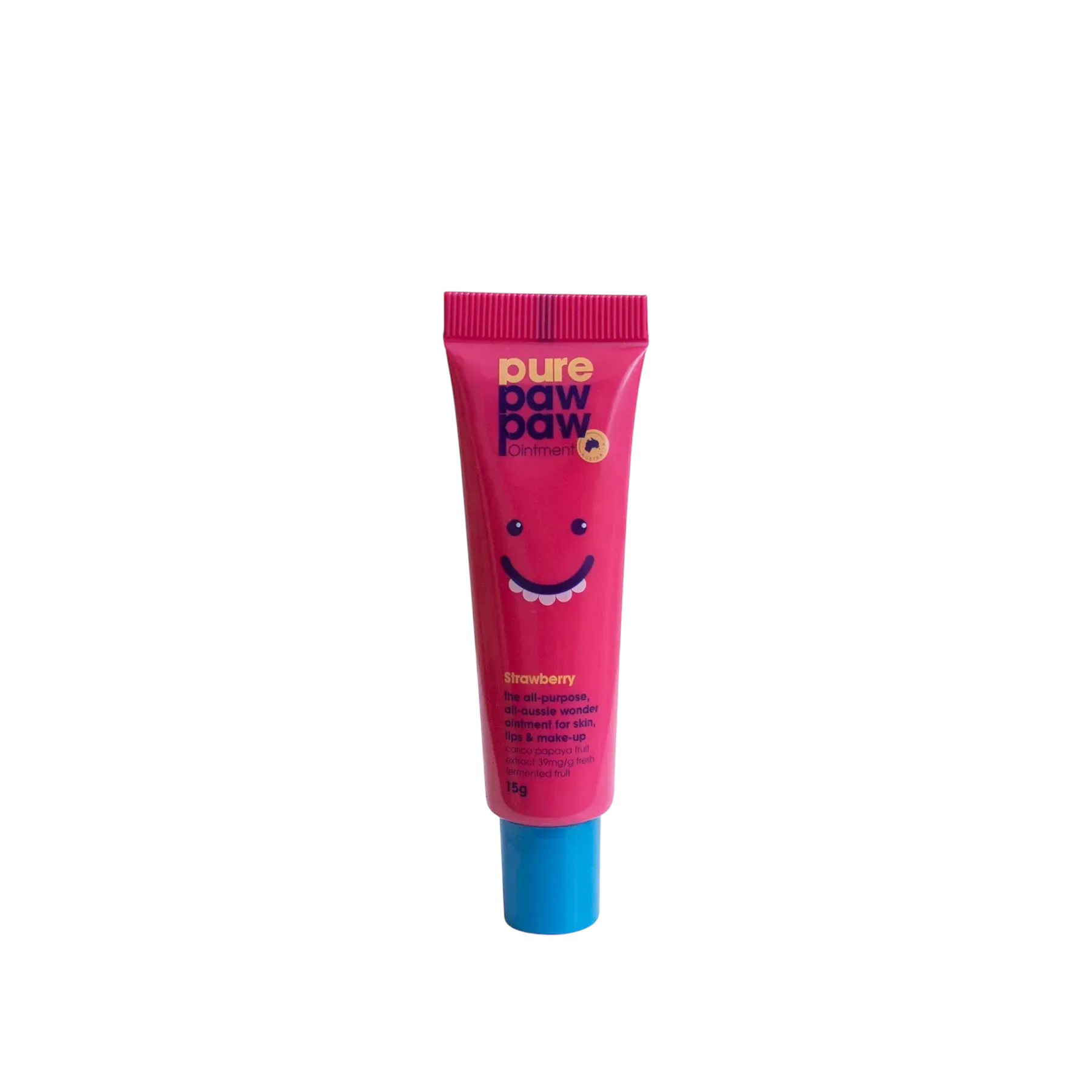 Pure Paw Paw - Strawberry - Відновлюючий бальзам для губ з ароматом Полуничний смузі, 15г