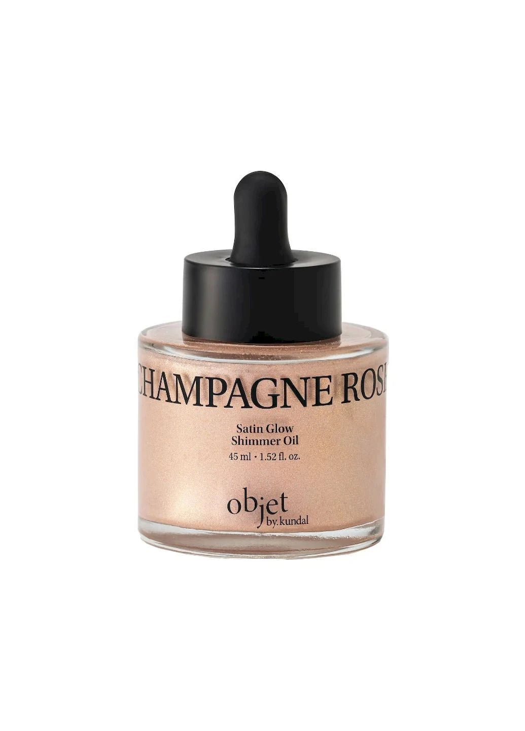 Objet by Kundal - Satin Glow Shimmer Oil Champagne Rose - Суха олія для тіла з перламутровим сяйвом - 45 мл