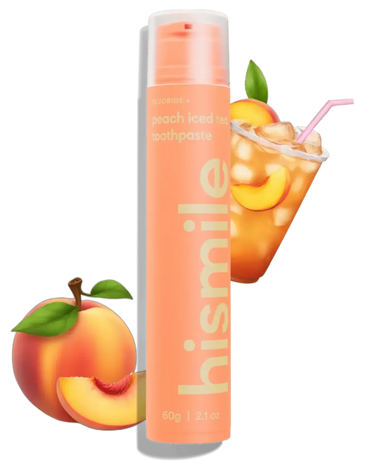 hismile - Peach Iced Tea Toothpaste - Зубна паста зі смаком холодного персикового чаю - 60г