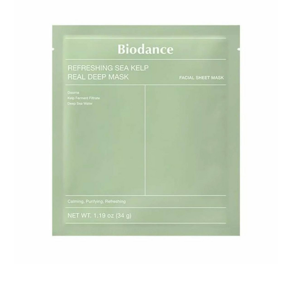 BIODANCE - Refreshing Sea Kelp Real Deep Mask - Гідрогелева освіжаюча маска з морської водорості - 34г