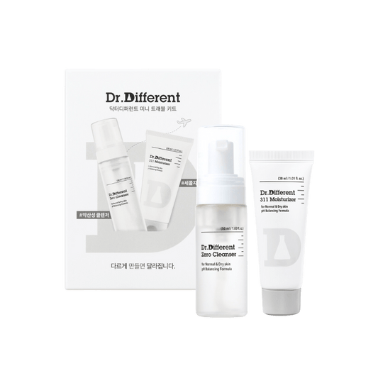 Dr.Different - Mini Travel Kit - Набір мініатюр (очищення та крем) - 50 мл + 30 мл