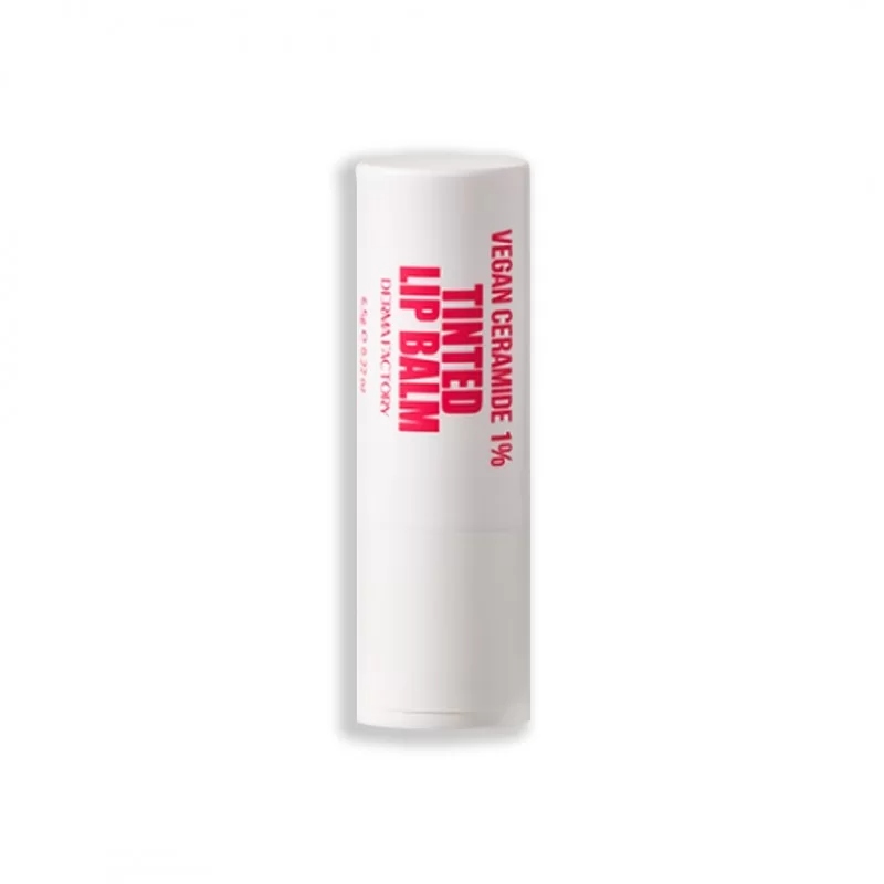 Derma Factory - Vegan Ceramide 1% Tinted Lip Balm - Відновлюючий бальзам для губ з тоном - 6.5г