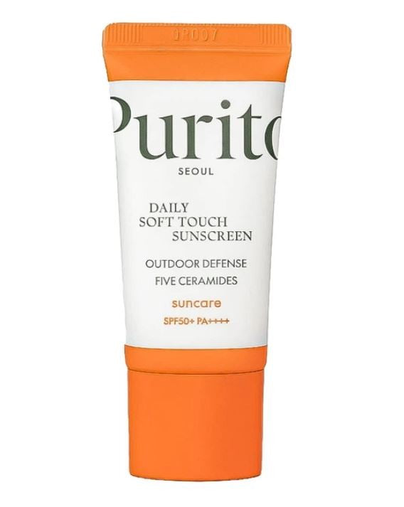 Purito - Seoul Daily Soft Touch Sunscreen SPF 50 – Мініатюра сонцезахисного крему з керамідами, 15 мл.