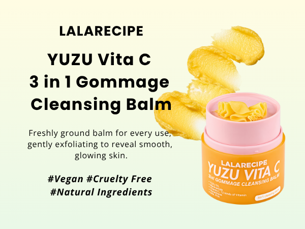LALARECIPE - Yuzu Vita C 3in1 - Освітлювальний гідрофільний бальзам із ютзу - 50 мл