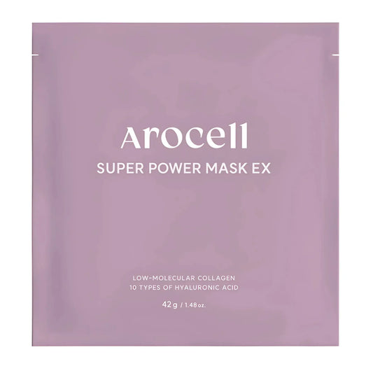 Arocell - Super Power Mask EX - Гідрогелева маска з колагеном та 10 видами гіалуронової кислоти - 42г