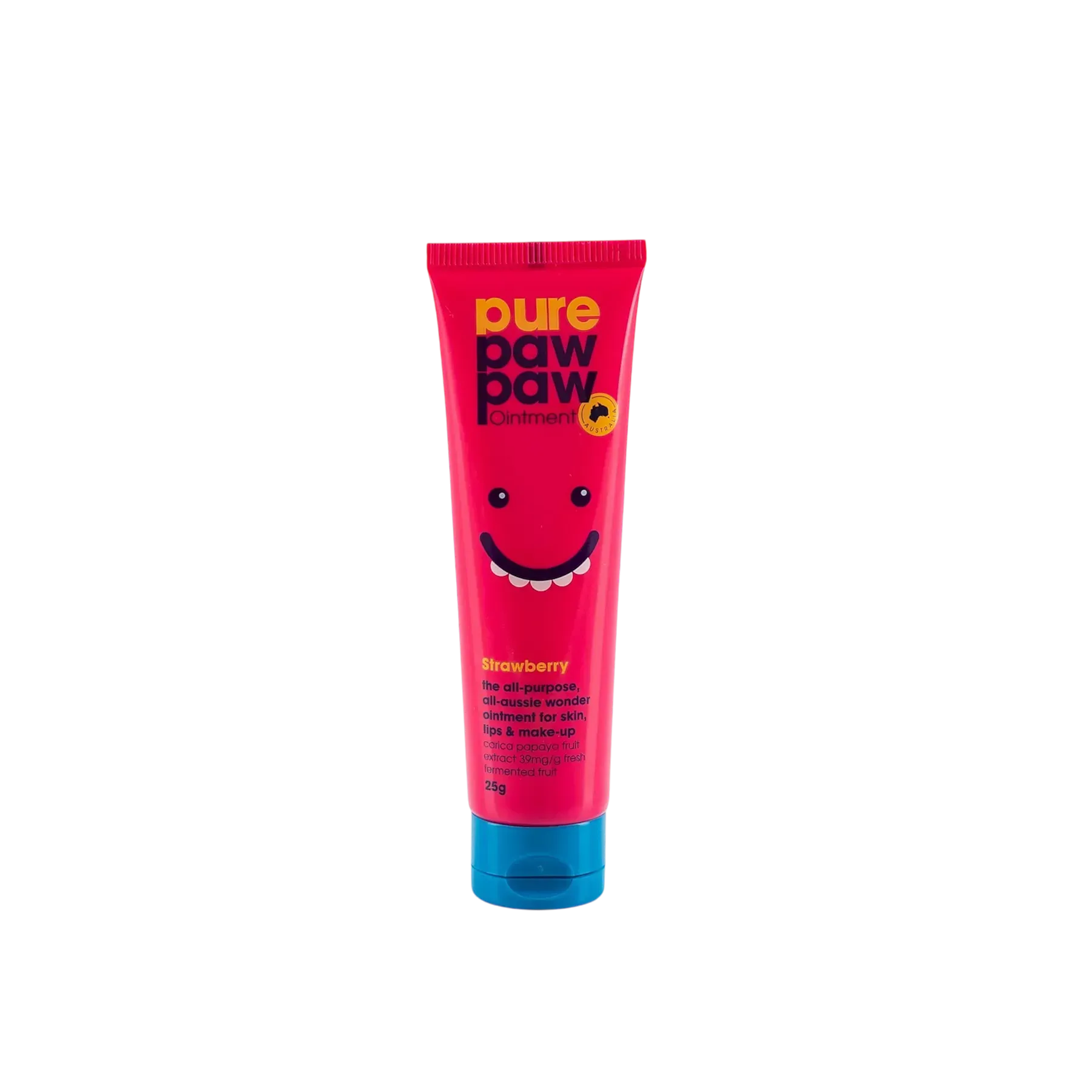 Pure Paw Paw - Strawberry - Відновлюючий бальзам для губ з ароматом Полуничний смузі, 25г