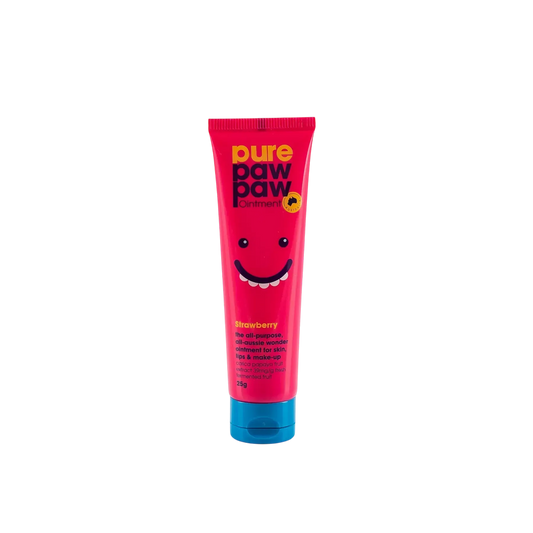 Pure Paw Paw - Strawberry - Відновлюючий бальзам для губ з ароматом Полуничний смузі, 25г