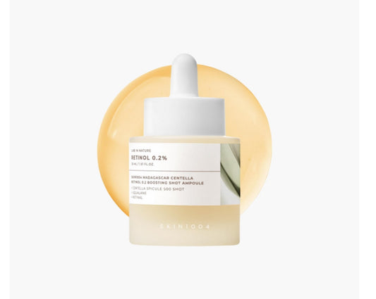SKIN1004 - Madagascar Centella Retinol 0.2 Boosting Shot - Ампульна сироватка для обличчя з ретинолом і центеллою - 30мл