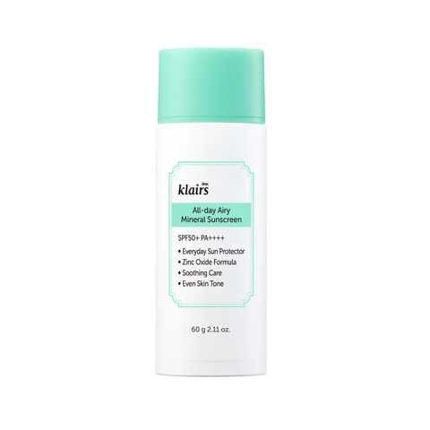 DEAR, KLAIRS - All-day Airy Mineral Sunscreen - Мінеральний сонцезахисний крем, 10 мл
