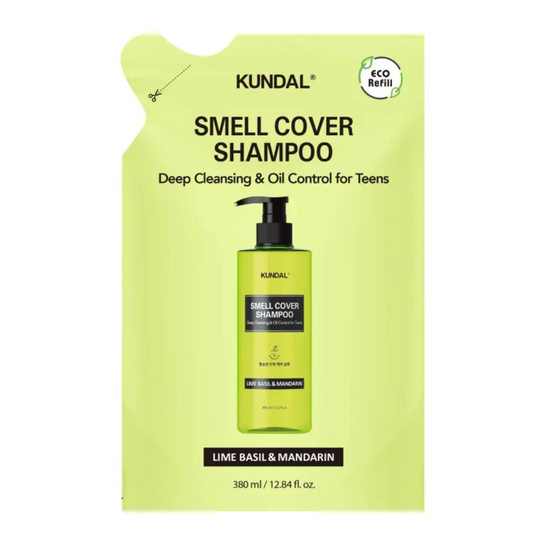 Kundal - AllDay Smell Cover Teens Shampoo Refill Lime Basil&Mandarin - Рефіл шампуню для підлітків "Лайм, Базилік & Мандарин" - 380мл
