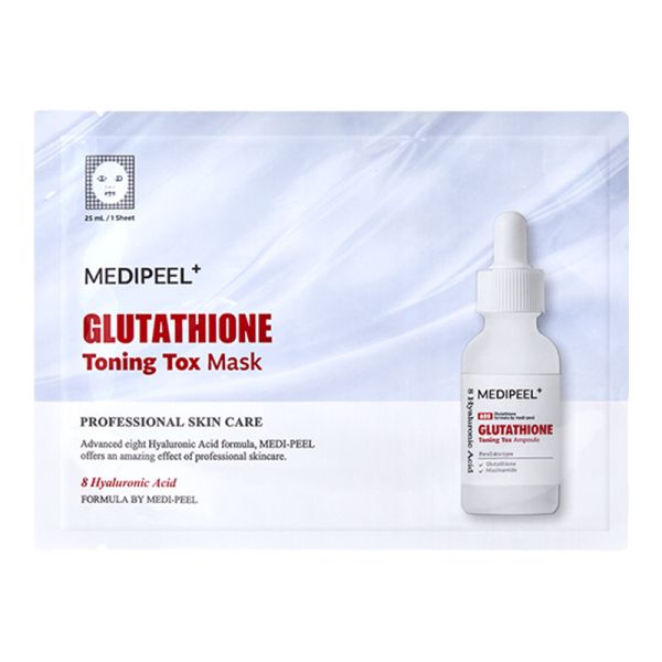 MEDIPEEL - Glutathione Toning Tox Mask - Відбілююча тонізуюча маска для обличчя - 1шт